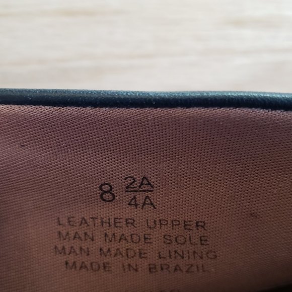 Easy Spirit Genuine Leather Navy Blue Boots Shoes,  Size 8   2A/4A, Laces - Picture 6 of 7